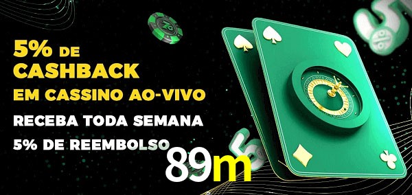 Promoções do cassino ao Vivo 89m